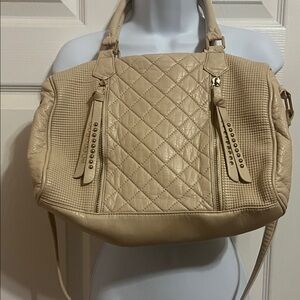 Elegant Tan Quilted Women's Bag